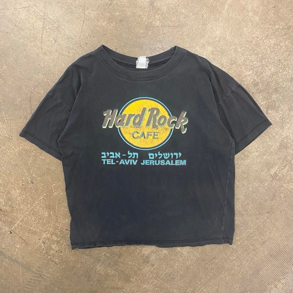 Vintage Hard Rock Cafe Tel Aviv Jerusalem 90s T-Shirt Size Medium